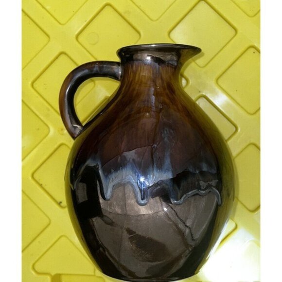 Vintage Moonshine Copper Mountain Mcm Jug Pottery Drip Glaze Rustic Pitcher - Picture 3 of 5